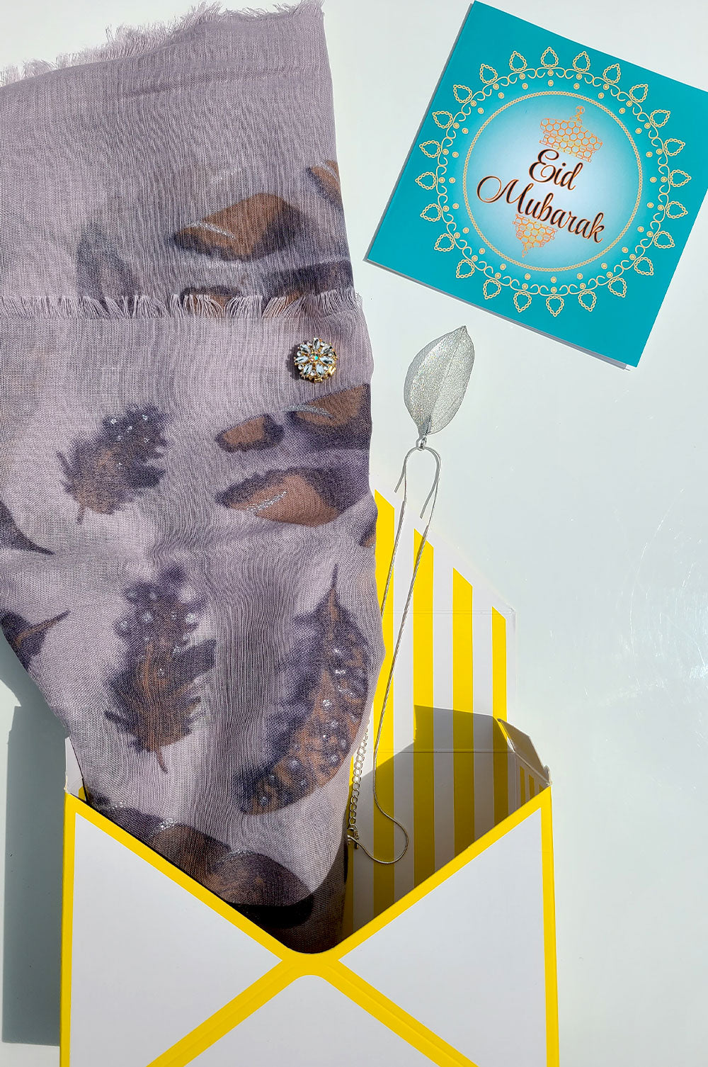 Silver Feather Gift Set