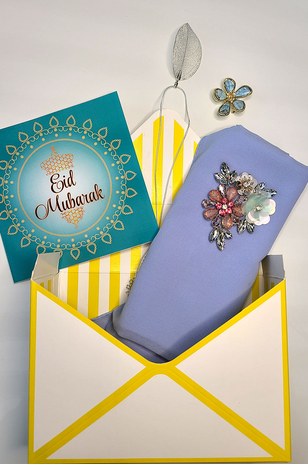 Embellished Sky Blue Gift Set