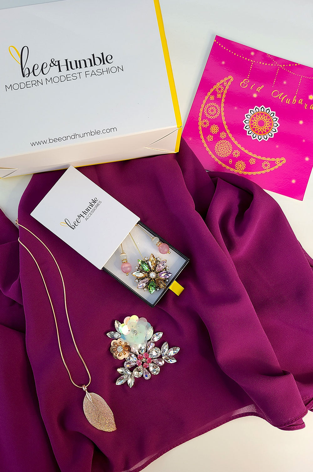 Embellished Magenta Gift Set