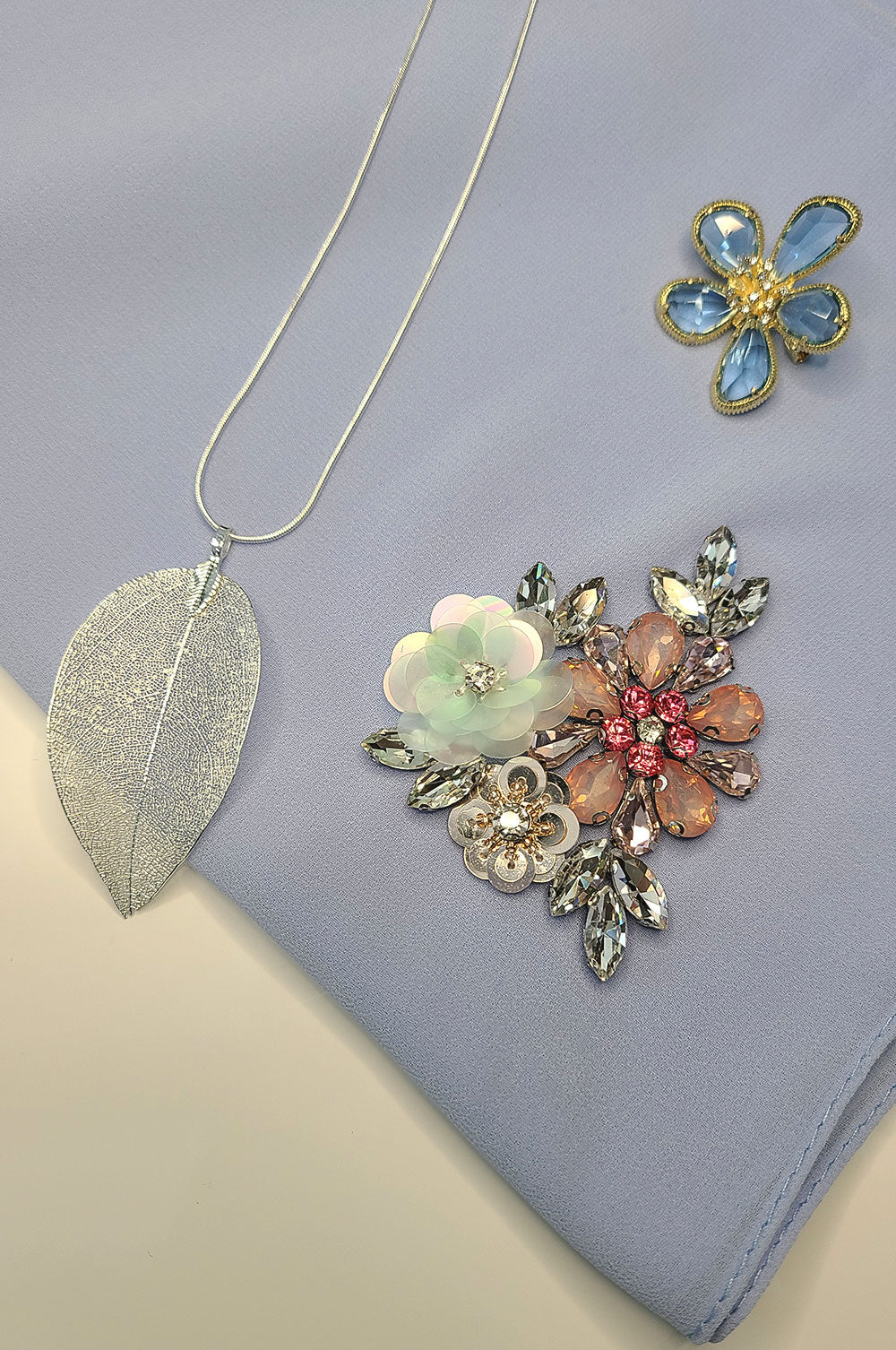 Embellished Sky Blue Gift Set