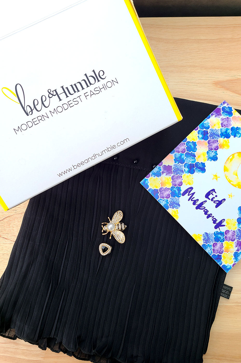 Black Pleated Gift Set