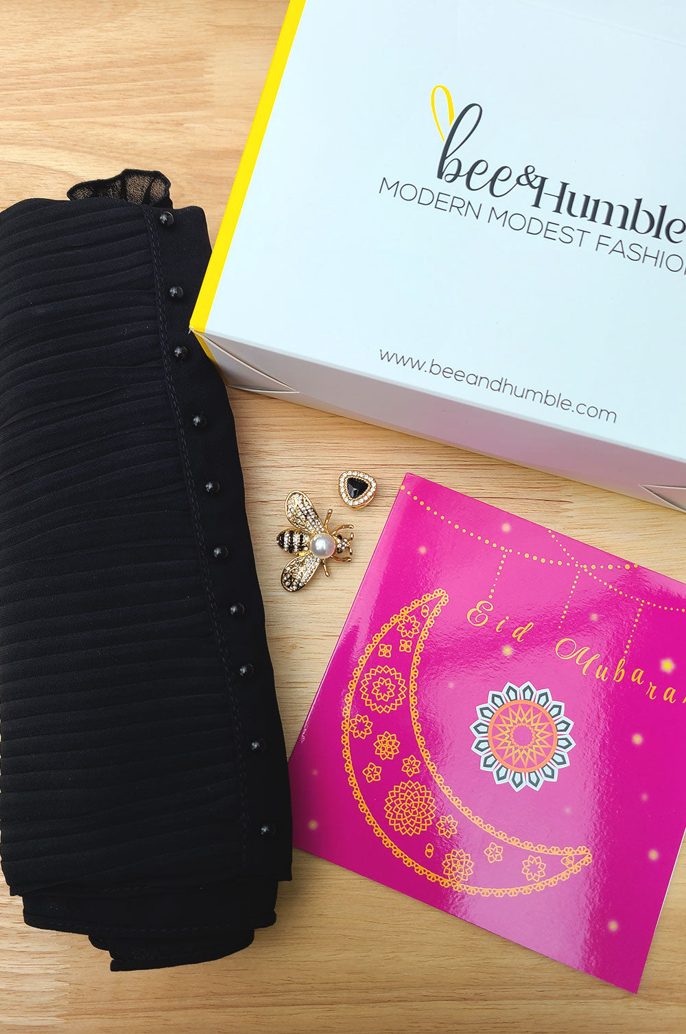 Black Pleated Gift Set