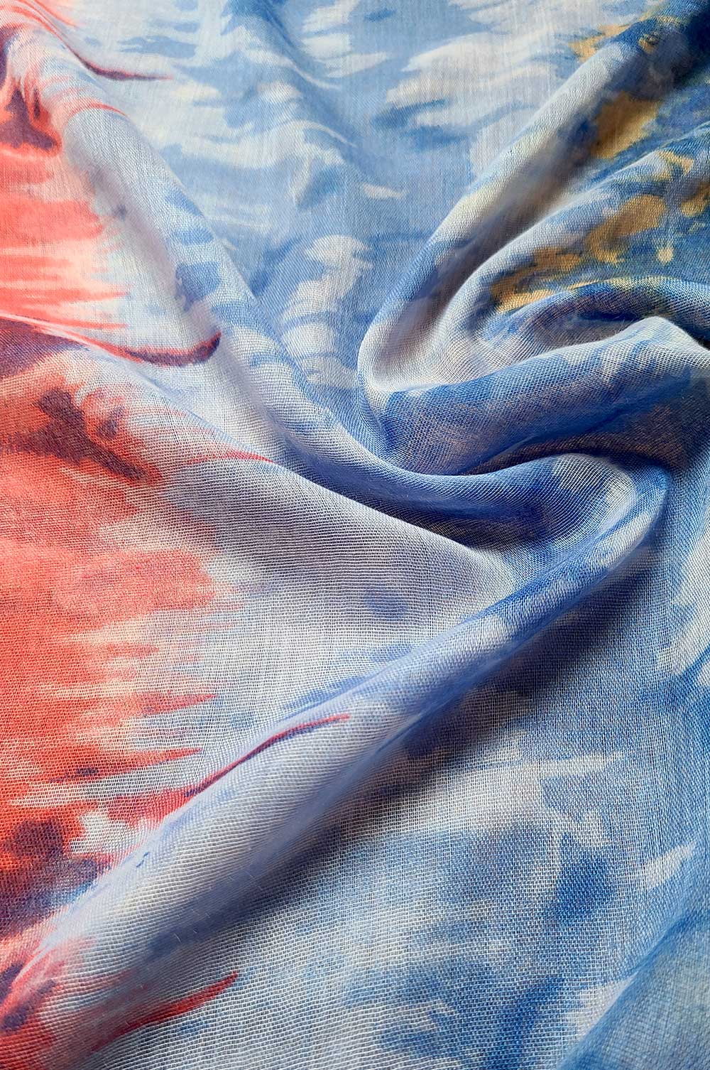 Blue and Pink Tie Dye Hijab