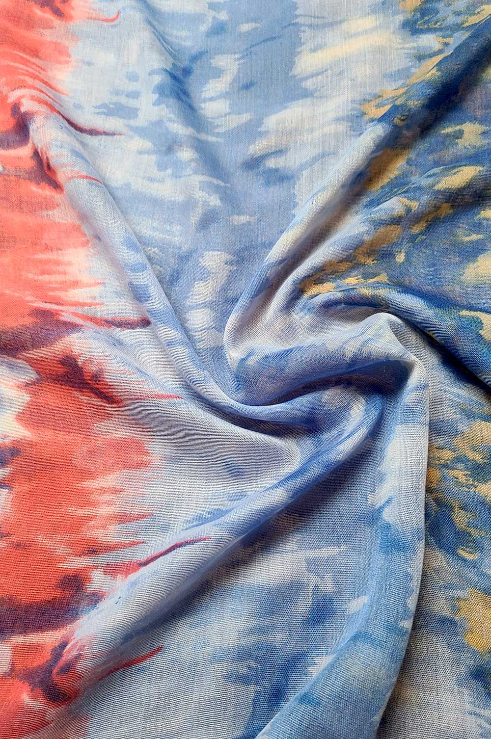 Blue and Pink Tie Dye Hijab