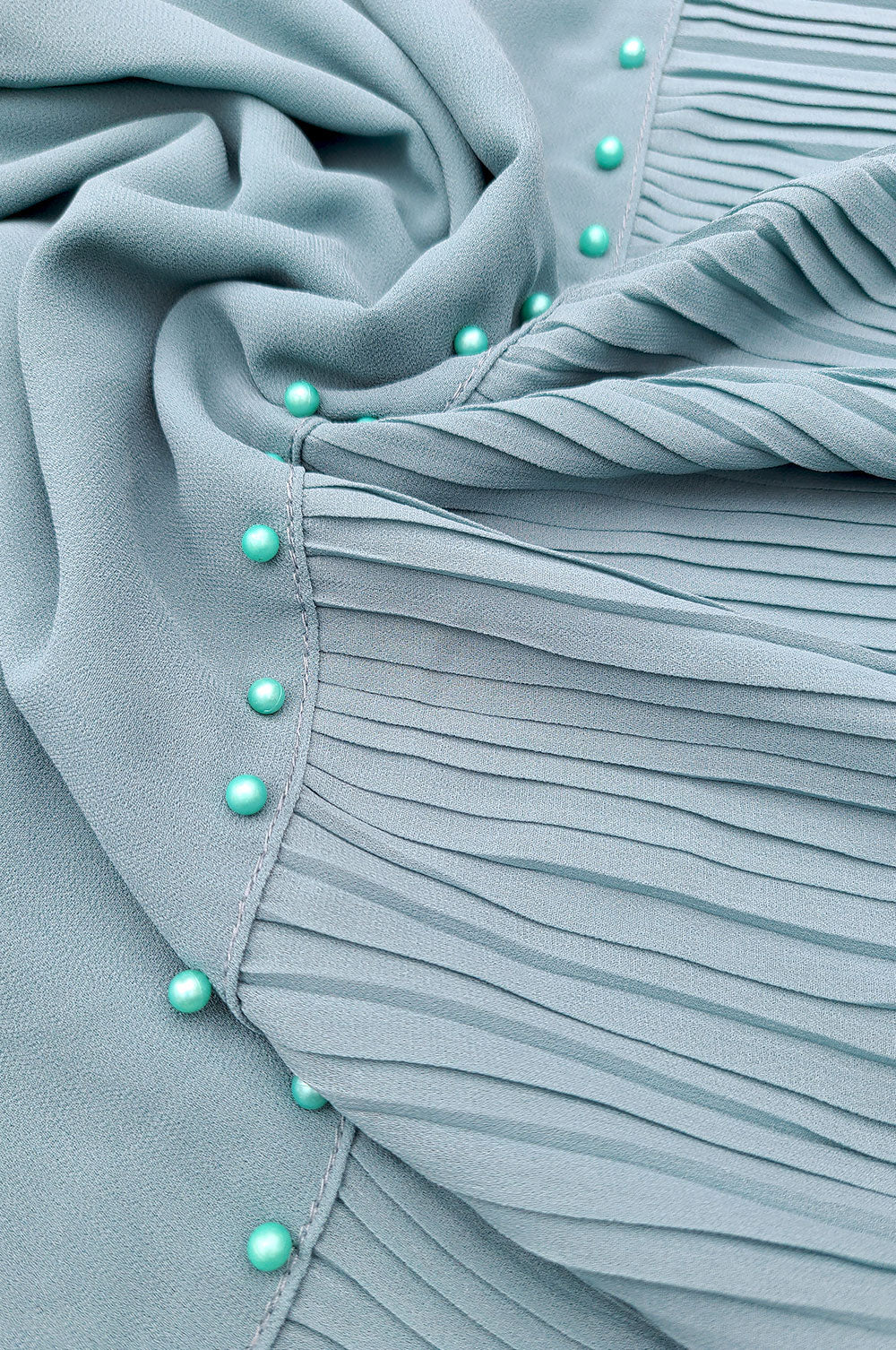 Graceful Chiffon Hijab with Pleated Border