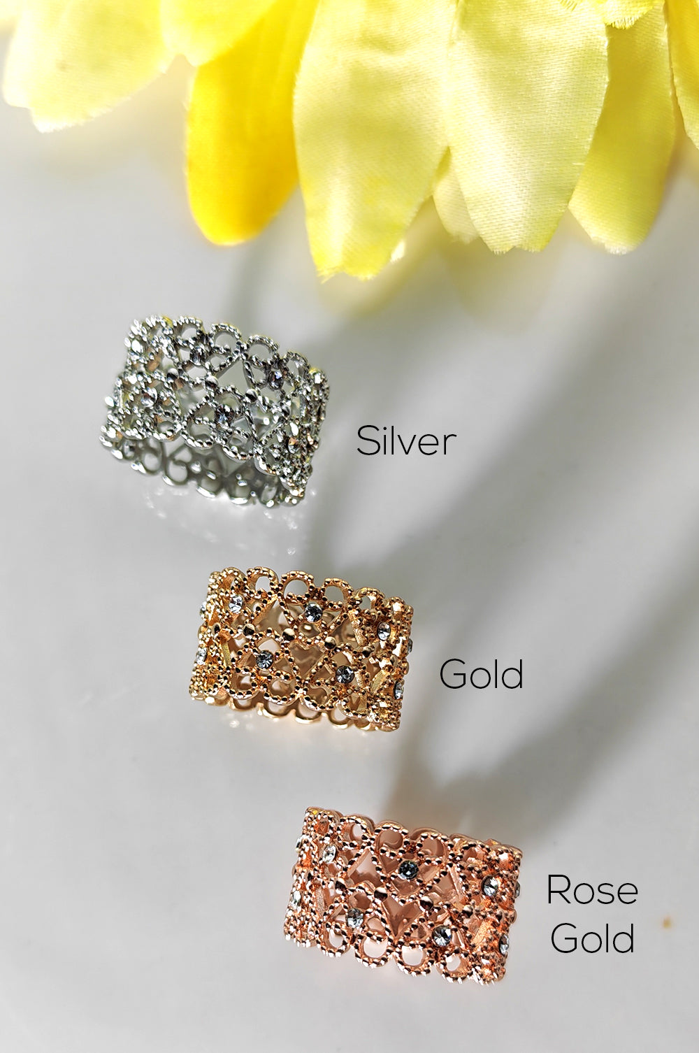 NEW Filigree Hijab Rings