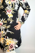 bee&Humble | Black Double Breasted Floral Blazer