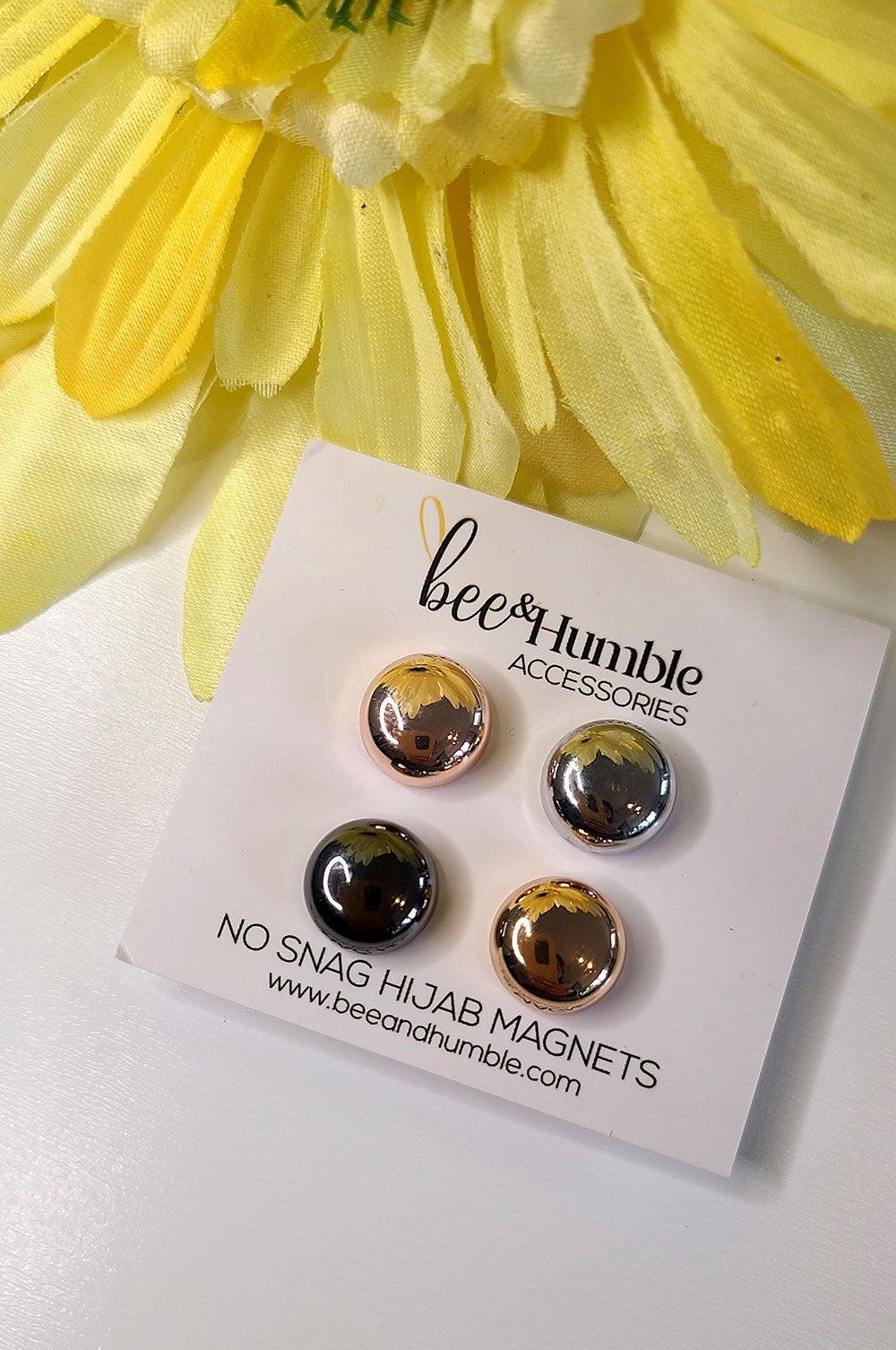 bee&Humble Set of 4 Everyday Metallic Hijab Magnets