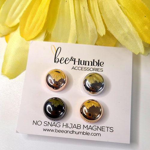 bee&Humble Set of 4 Everyday Metallic Hijab Magnets
