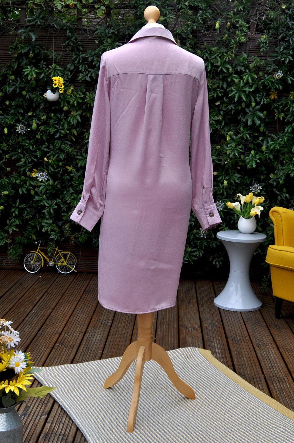 bee&Humble | Mauve Soft Touch Shirt with Elegant Knot Detail