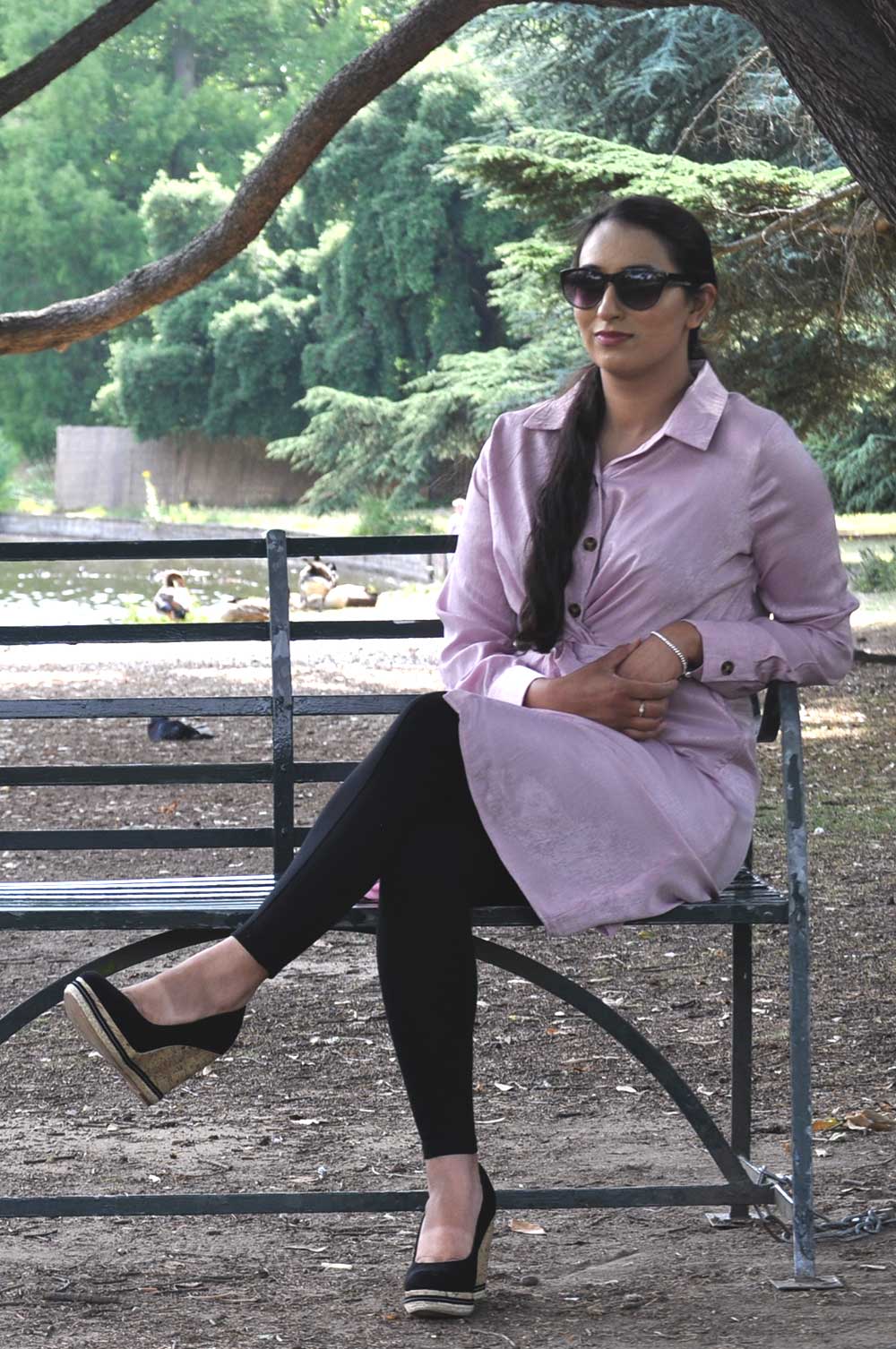 bee&Humble | Mauve Soft Touch Shirt with Elegant Knot Detail