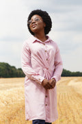 bee&Humble | Mauve Soft Touch Shirt with Elegant Knot Detail