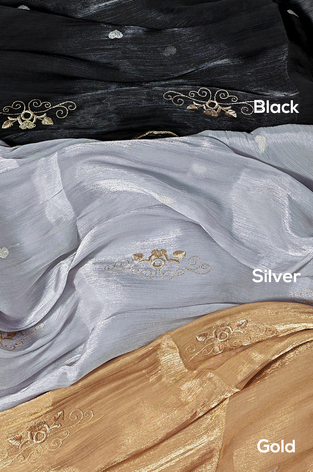 NEW Embroidered Shimmer Hijab