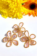 Elegant Crystal Flower Brooch