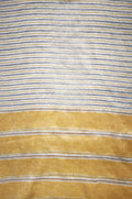 Fine and Bold Stripe Frayed Hijab- Yellow