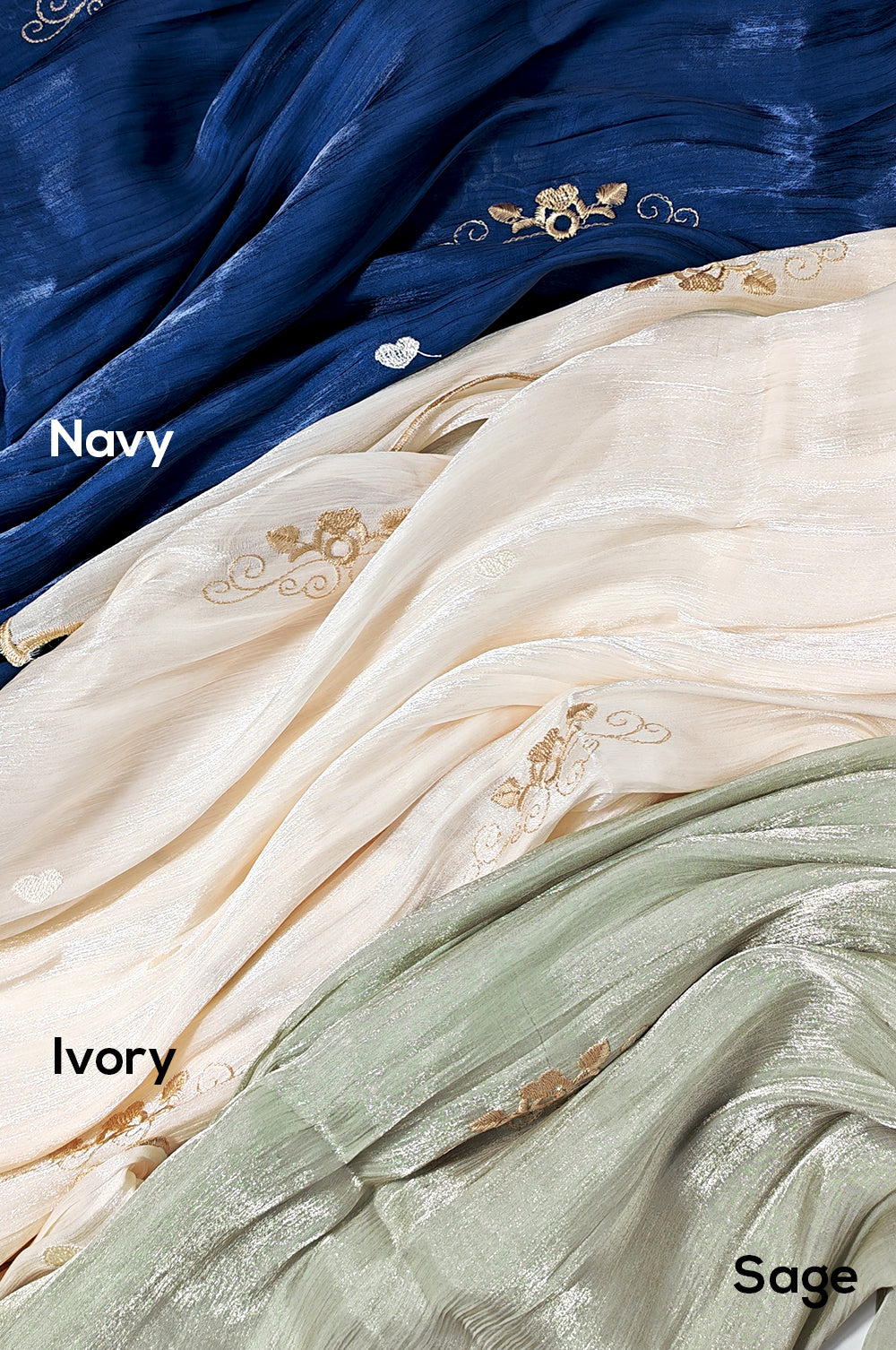 NEW Embroidered Shimmer Hijab