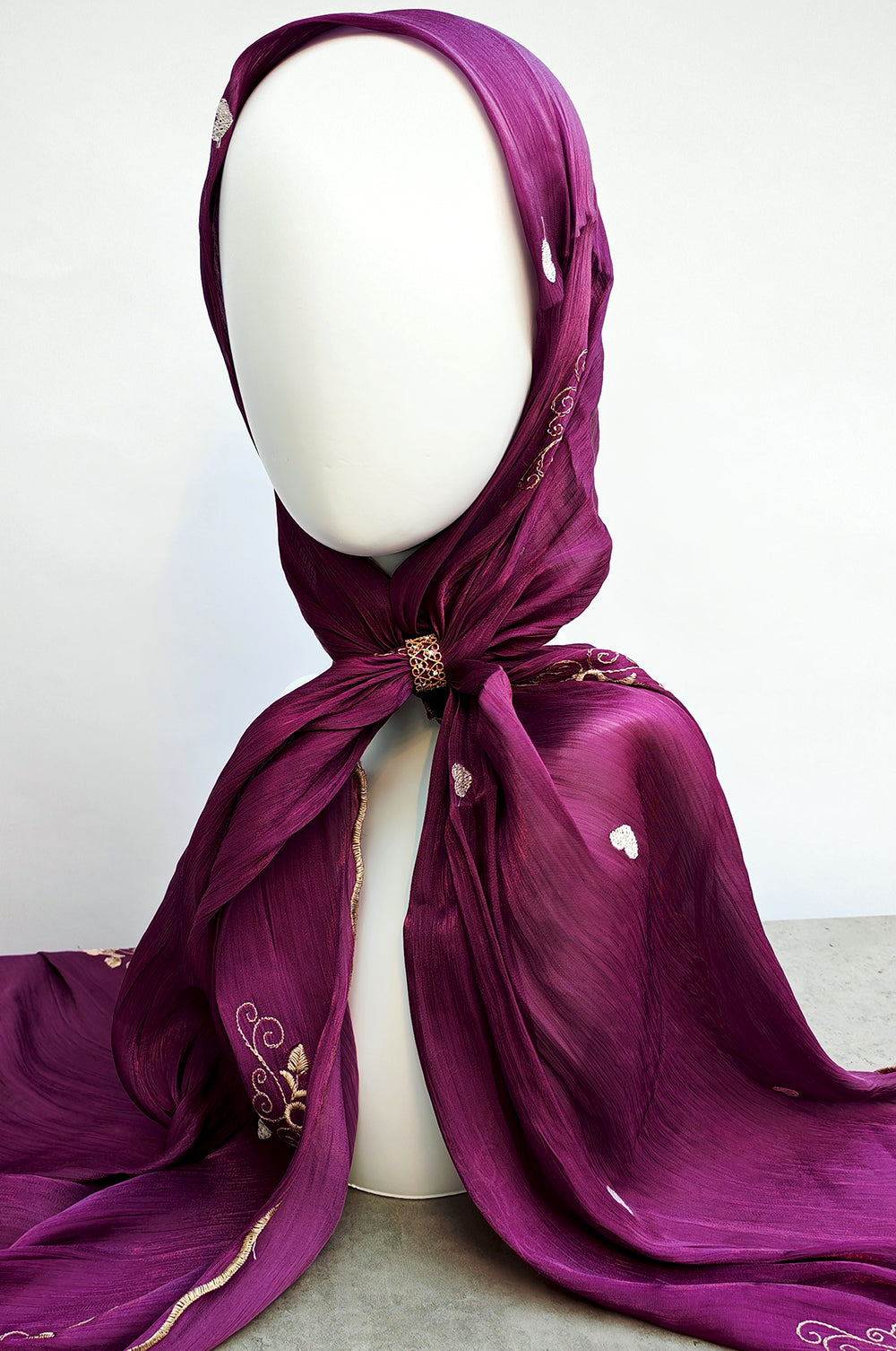 NEW Embroidered Shimmer Hijab