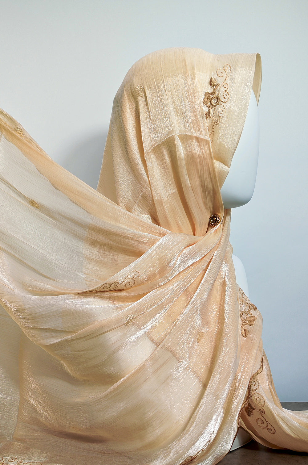 NEW Embroidered Shimmer Hijab