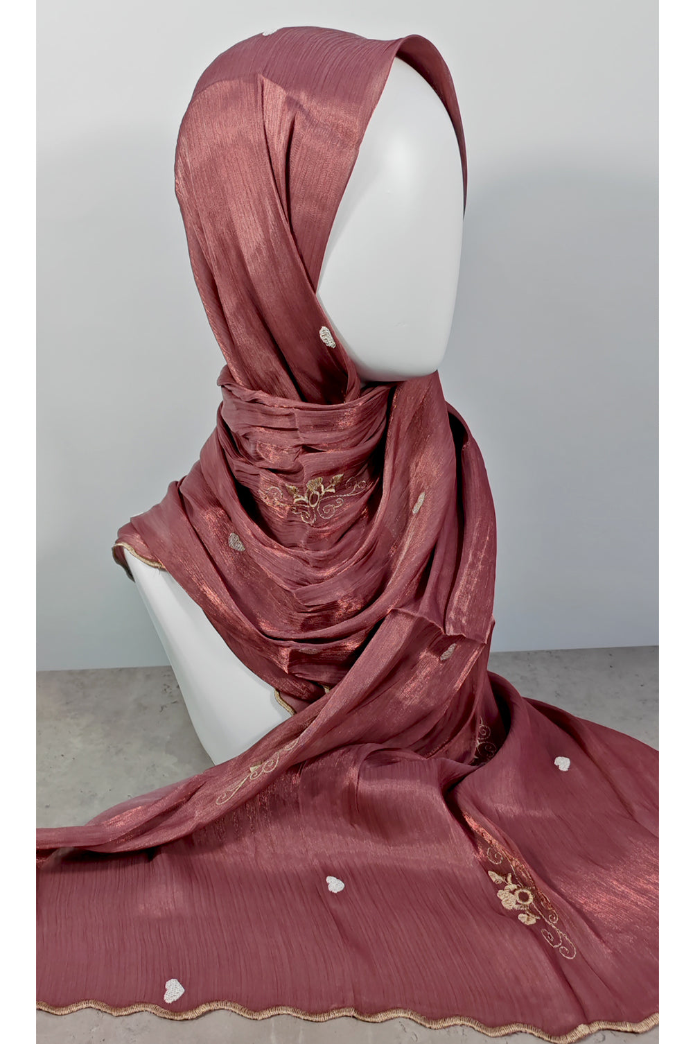 NEW Embroidered Shimmer Hijab