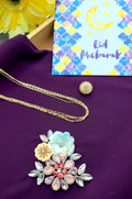 Violet Floral Motif Gift Set