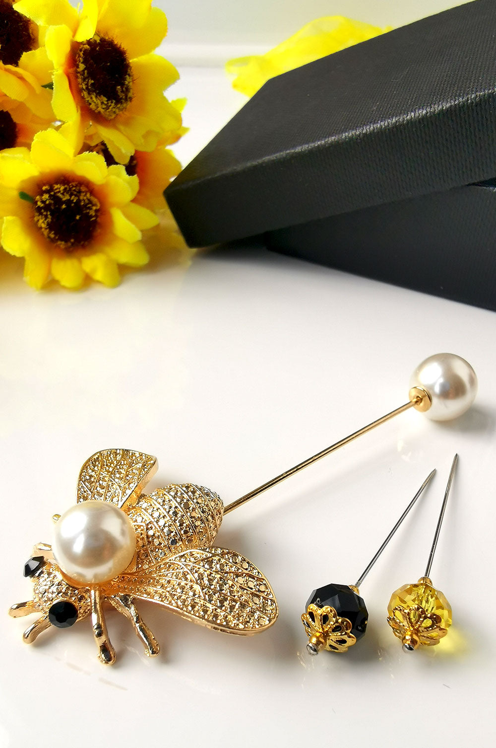 Queen Bee Statement Hijab Pin Set