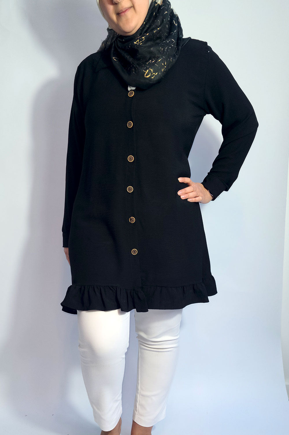 bee&Humble | Frill Detailed Shirt Dress with Belt