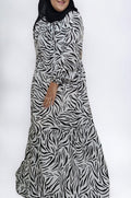 bee&Humble | Zebra Striped Maxi Dress