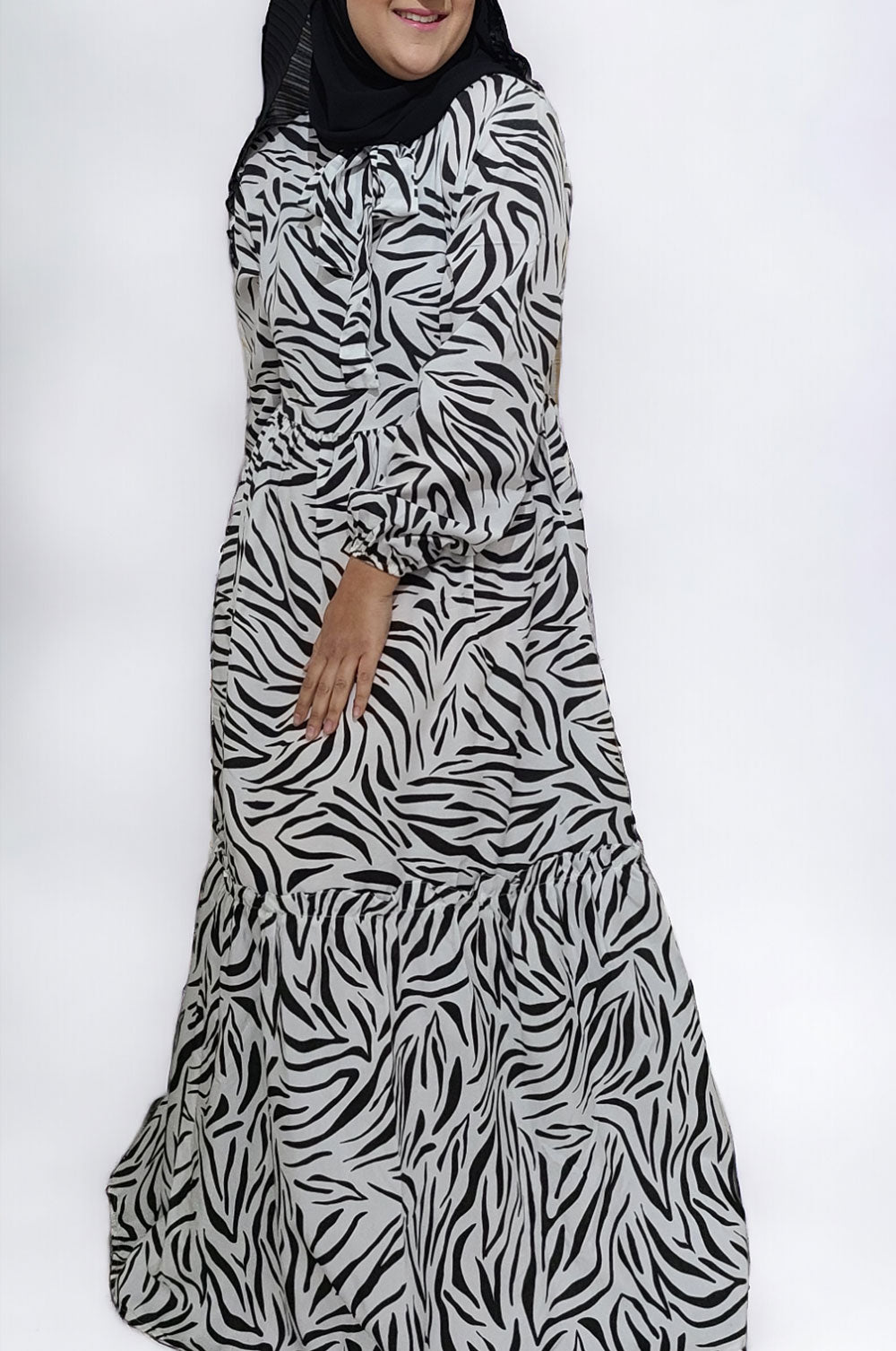 bee&Humble | Zebra Striped Maxi Dress