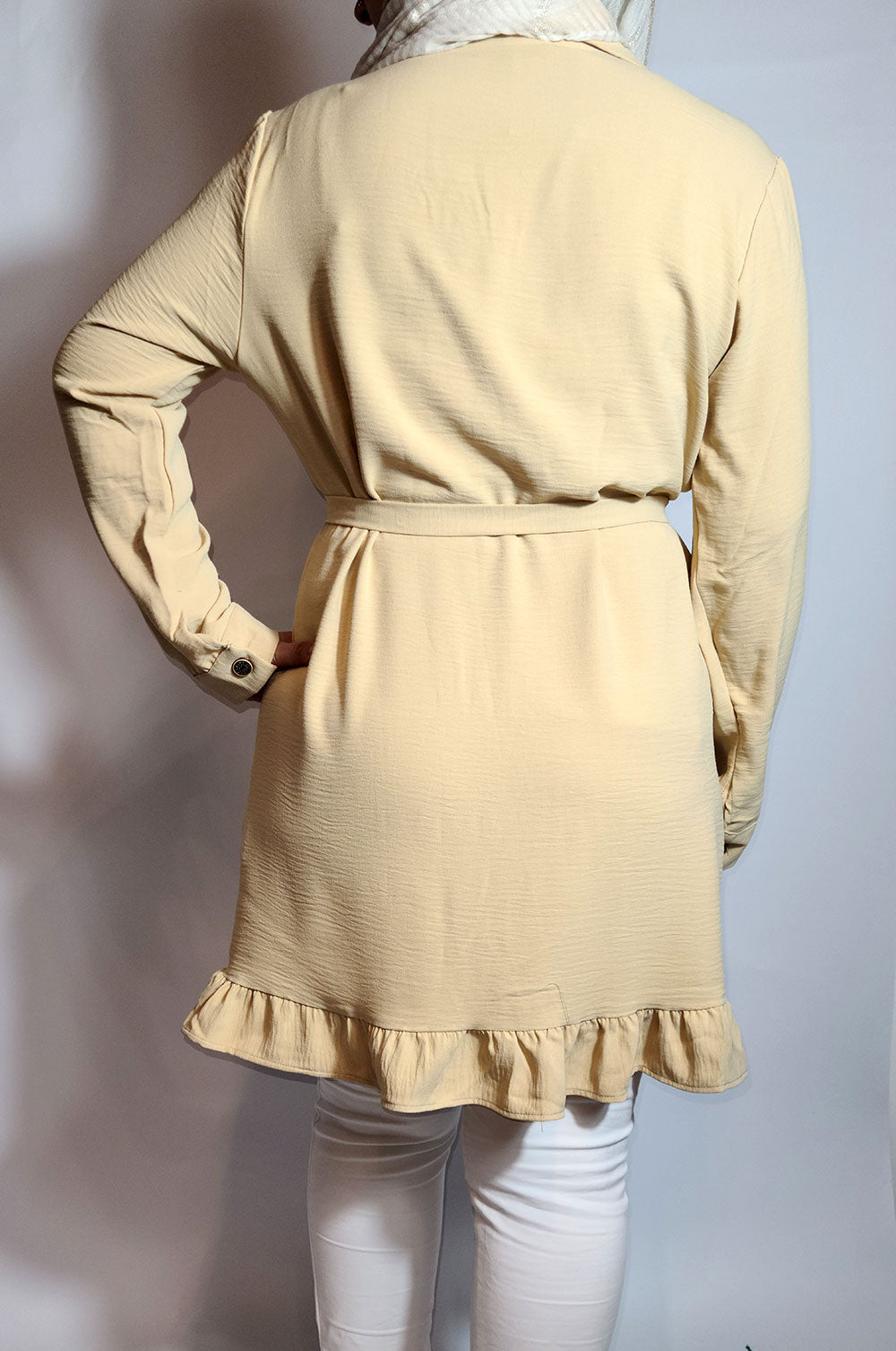 bee&Humble | Frill Detailed Shirt Dress with Belt