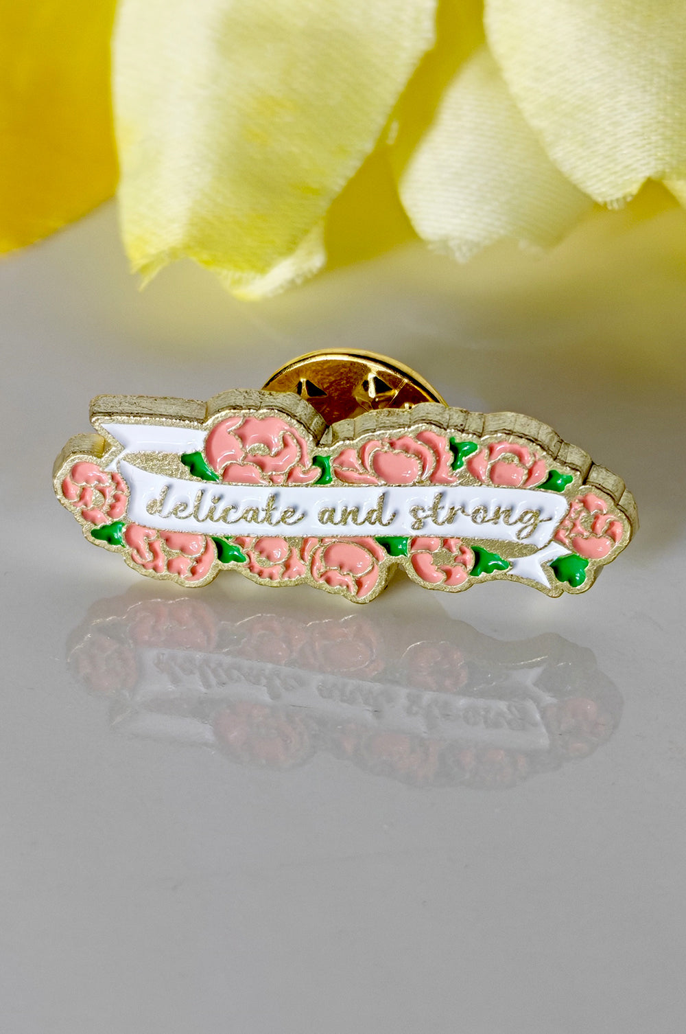 NEW Floral Affirmation Enamel Pins
