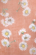 Daisy Print Hijab - Orange