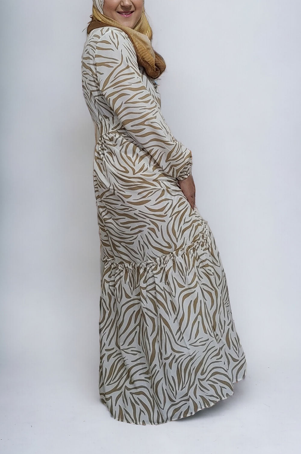 bee&Humble | Zebra Striped Maxi Dress