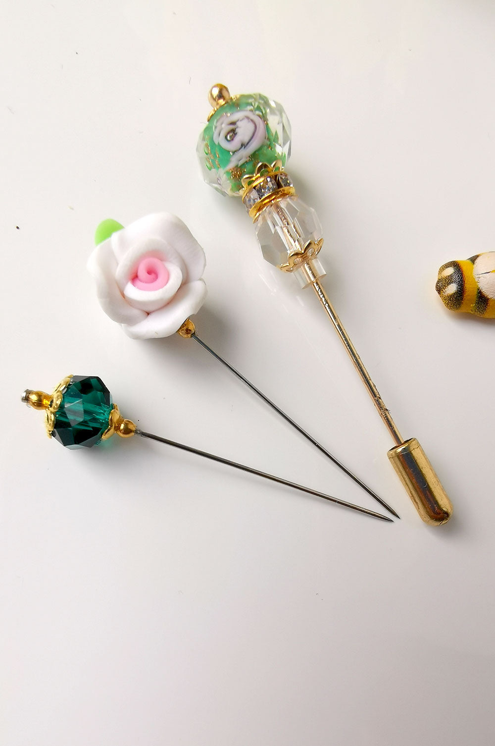 Green Bouquet Hijab Pin Set