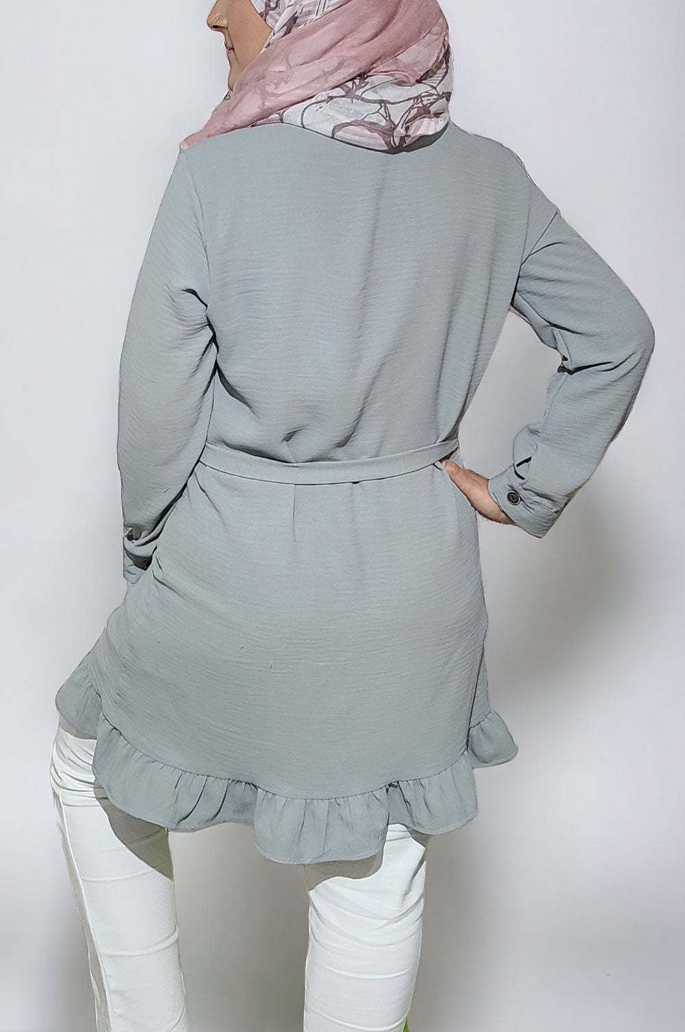 bee&Humble | Frill Detailed Shirt Dress with Belt