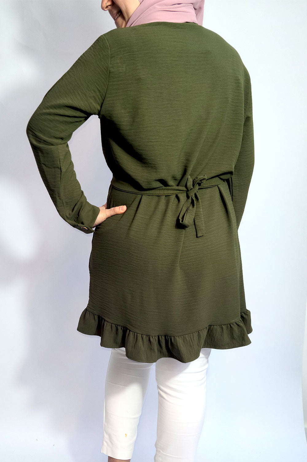 bee&Humble | Frill Detailed Shirt Dress with Belt