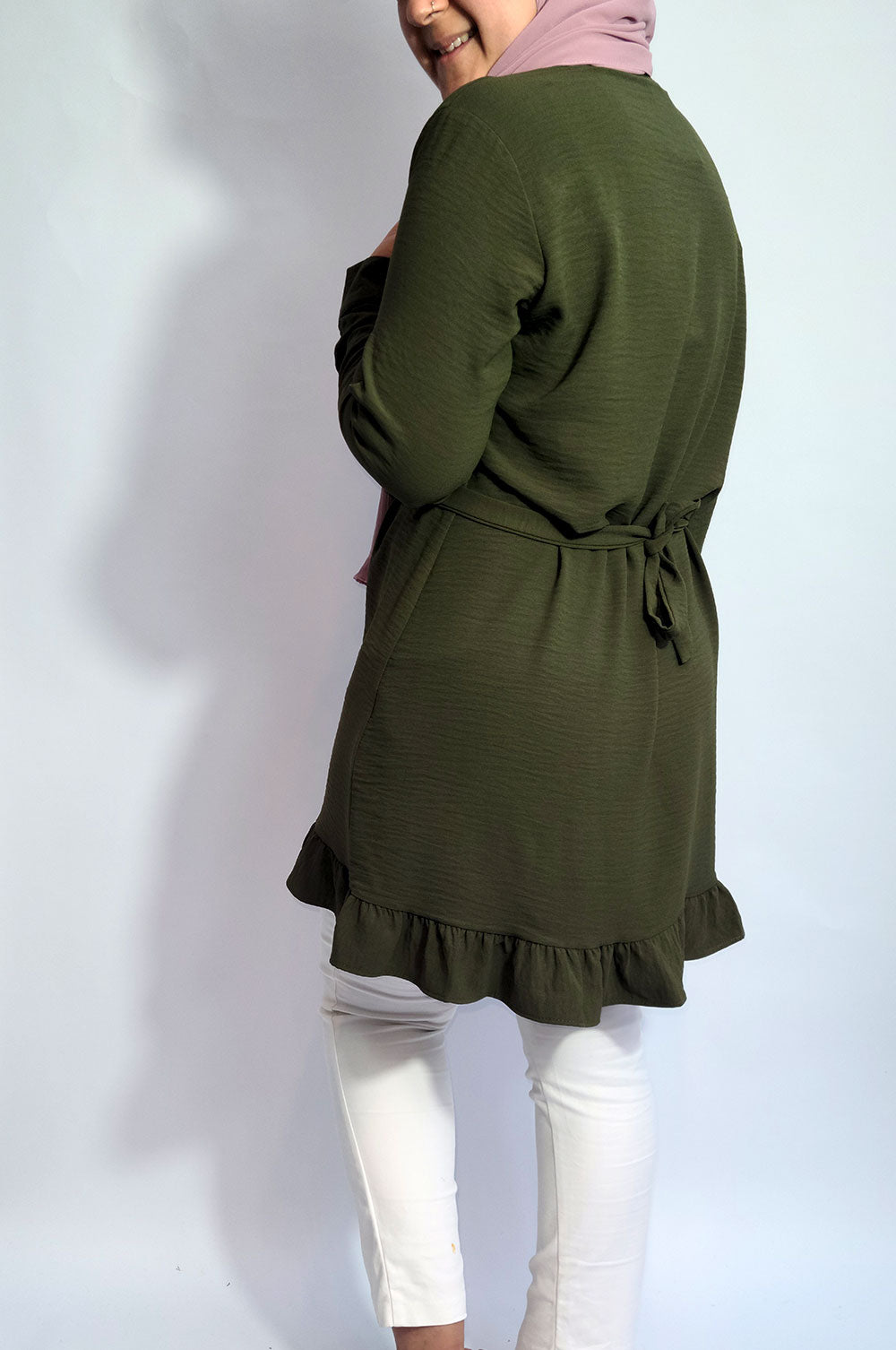 bee&Humble | Frill Detailed Shirt Dress with Belt