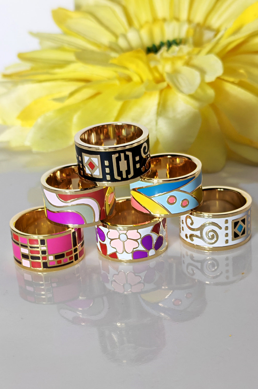 NEW Luxe Enamel Hijab Ring