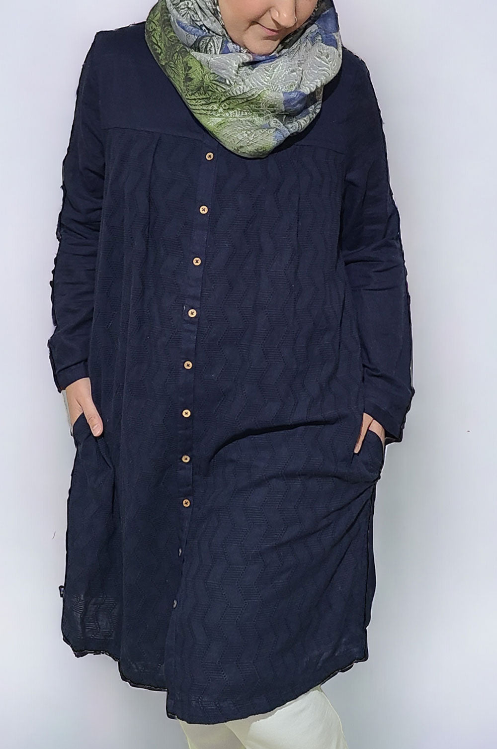 BRAKEBURN | Zig Zag Broderie Shirt Dress