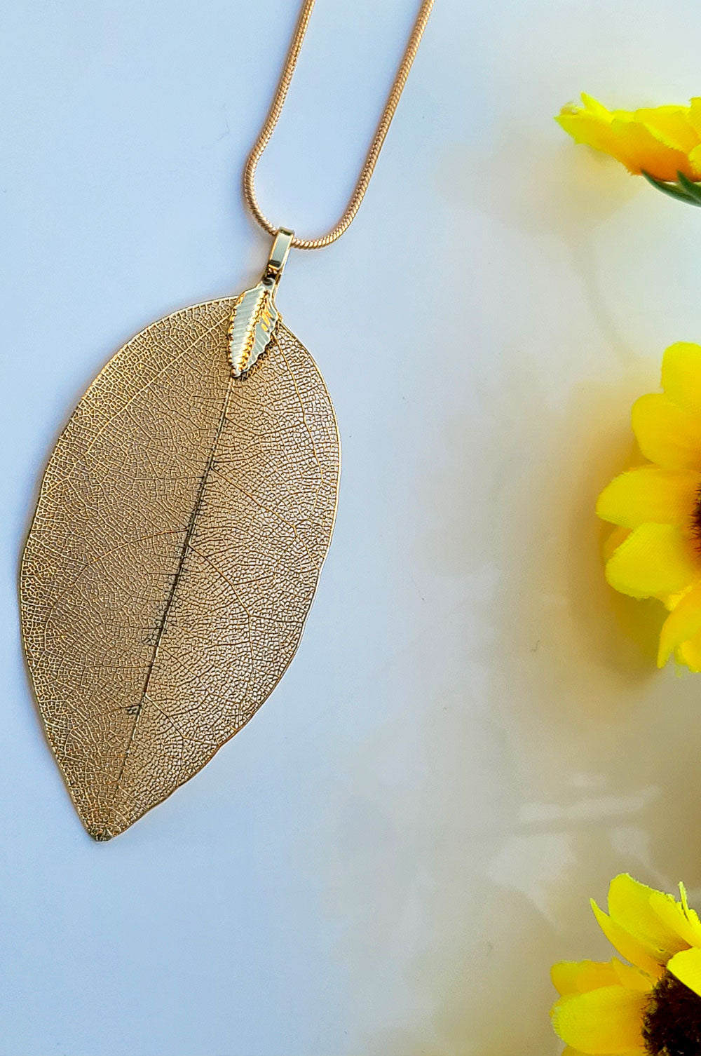 Natural Leaf Necklace
