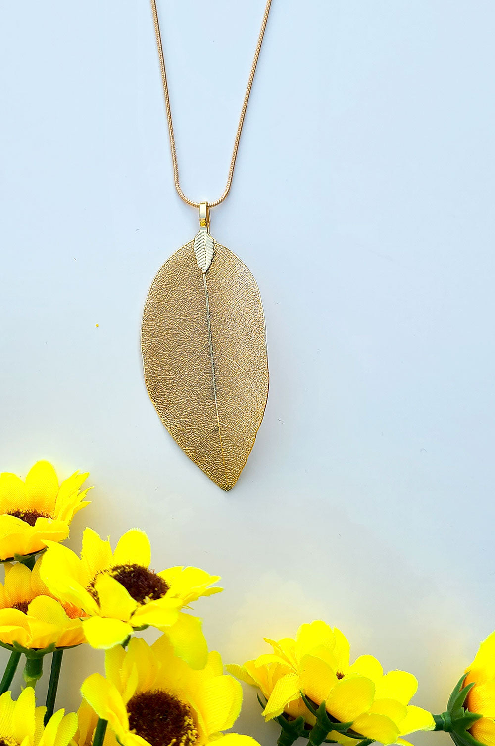 Natural Leaf Necklace