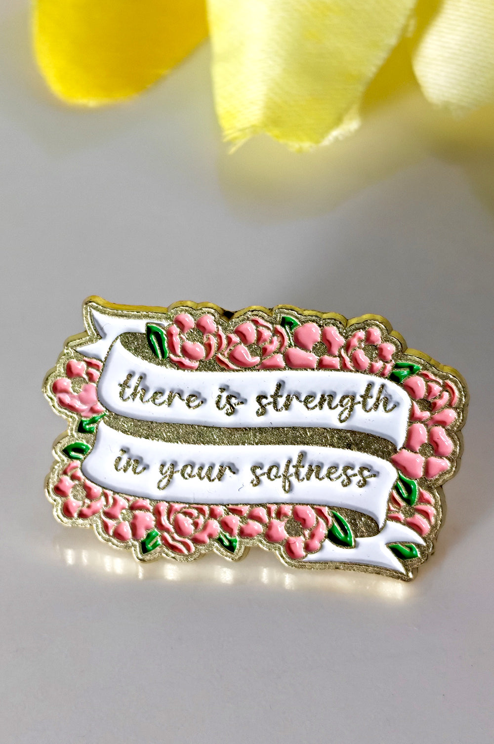 NEW Floral Affirmation Enamel Pins